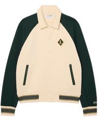 Lacoste - Retro Badge Bomber Jacket - Lyst
