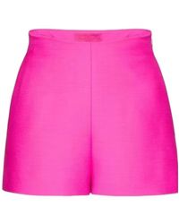 Valentino - High-Waisted Mini Shorts - Lyst