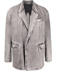 DIESEL - Single-Breasted Denim Jacket - Lyst