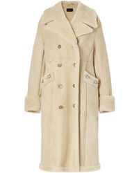 Simone Rocha - Embellished Double-Breasted Shearling Coat - Lyst