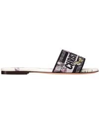 Dior - Christian Dway Butterfly Printed Slides - Lyst