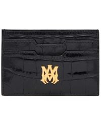 Amiri - Logo Plaque Embossed Card Holder - Lyst
