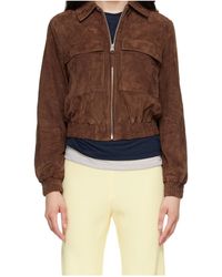 Mackage - Long-Sleeve Leather Jacket With A Zipper - Lyst