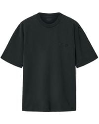 AllSaints - Xander Flocked Logo Oversized T-Shirt - Lyst