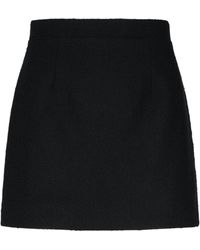 Patou - High-Waist Tweed Mini Skirt - Lyst