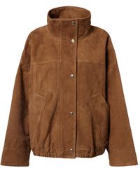 Rohe - Leather Jacket With Snap Fastening - Lyst
