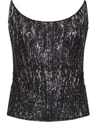 GIUSEPPE DI MORABITO - Laced Corset Top - Lyst