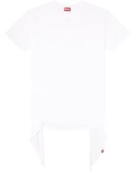 DIESEL - D-Eivor Tie Front T-Shirt Dress - Lyst