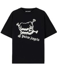 Palm Angels - Skull Graphic T-Shirt - Lyst