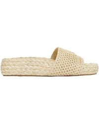Chloé - Chloé Isla Raffia-Effect Slides - Lyst