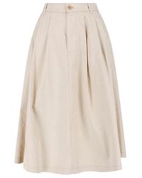 Aspesi - Pleat Detaled Buttoned Midi Skirt - Lyst