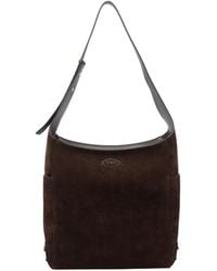 Tod's - Suede Shoulder Bag - Lyst