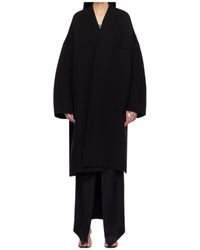 Tom Ford - Sculptural Interlock Wool Blend Long-Sleeved Coat - Lyst