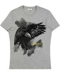 Iceberg - Printed T-Shirt - Lyst