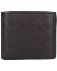 Bottega Veneta - Intrecciato Bi-Fold Wallet - Lyst