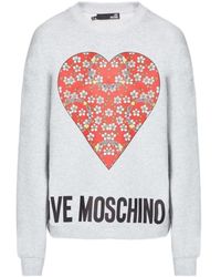 Moschino - Floral Printed Sweater - Lyst