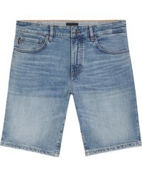 BOSS - Denim Shorts - Lyst