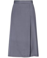 Aspesi - Pleated Long Skirt - Lyst