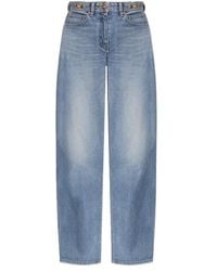 Versace - Logo-Patch Denim Jeans - Lyst