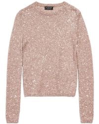 Balenciaga - Sequin Sparkle Knit Top - Lyst