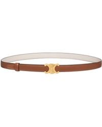 Celine - Triomphe Buckle 18 Mm Reversible Belt - Lyst