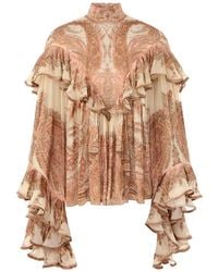 Zimmermann - Hypnotic Burnout Blouse - Lyst