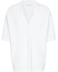 Max Mara - Long Crepe Knitted Top - Lyst
