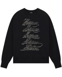 we11done - Logo-Print Sweater - Lyst