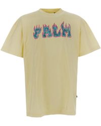 Palm Angels - Flames Logo-Print T-Shirt - Lyst
