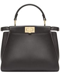 Fendi - Dark Leather Bag - Lyst