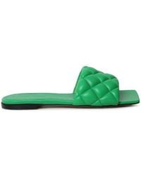 Bottega Veneta - Quilted Flat Sandals - Lyst