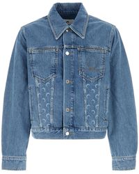 Marine Serre - Moon Laser Wash Denim Jacket - Lyst