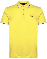 BOSS - Tipped Logo Polo Shirt - Lyst
