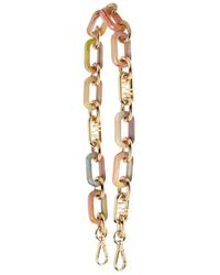 Fendi - Coloured Metal And Multicoloured Resin Chain Shoulder Strap - Lyst