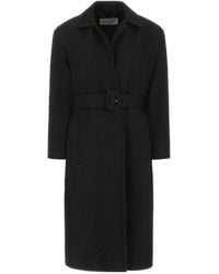 Dries Van Noten - Belted Waist Long-Sleeved Coat - Lyst