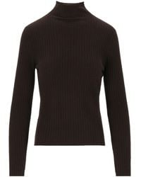 arch4 - Ariana Ribbed Mock Neck Knitted Sweater - Lyst