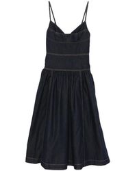 Zimmermann - Sleeveless Denim Midi Dress - Lyst
