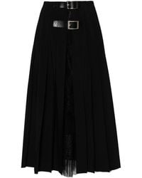 Ermanno Scervino - Pleated Midi Skirt - Lyst