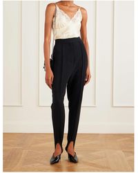 Stella McCartney - High Rise Tapered Leg Trousers - Lyst