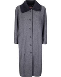 DIESEL - G-Loom Ribbed-Collar Coat - Lyst