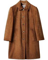 Miu Miu - Waxed Suede Coat - Lyst