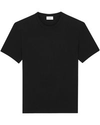 Saint Laurent - Cassandre Ribbed T-Shirt - Lyst