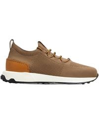 Tod's - Logo-Appliqué Knitted Sneakers - Lyst