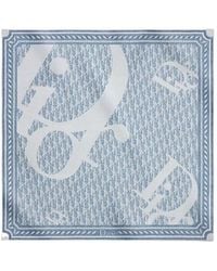 Dior - Infini Denim90 Square Scarf - Lyst