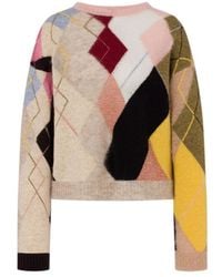 Moschino - Inlaid Gauze Crewneck Jumper - Lyst