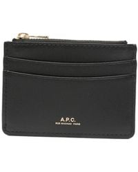 A.P.C. - Logo-Print Cardholder - Lyst