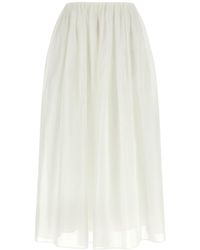 Brunello Cucinelli - Elastic Waistband Layer Skirt - Lyst
