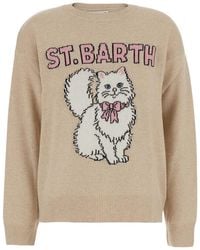MC2 Saint Barth - Tessa Cat Intarsia Knitted Sweater - Lyst