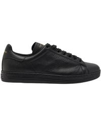 Tom Ford - Warwick Grained Leather Sneakers - Lyst