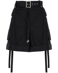 McQueen - Belted Cargo Shorts - Lyst